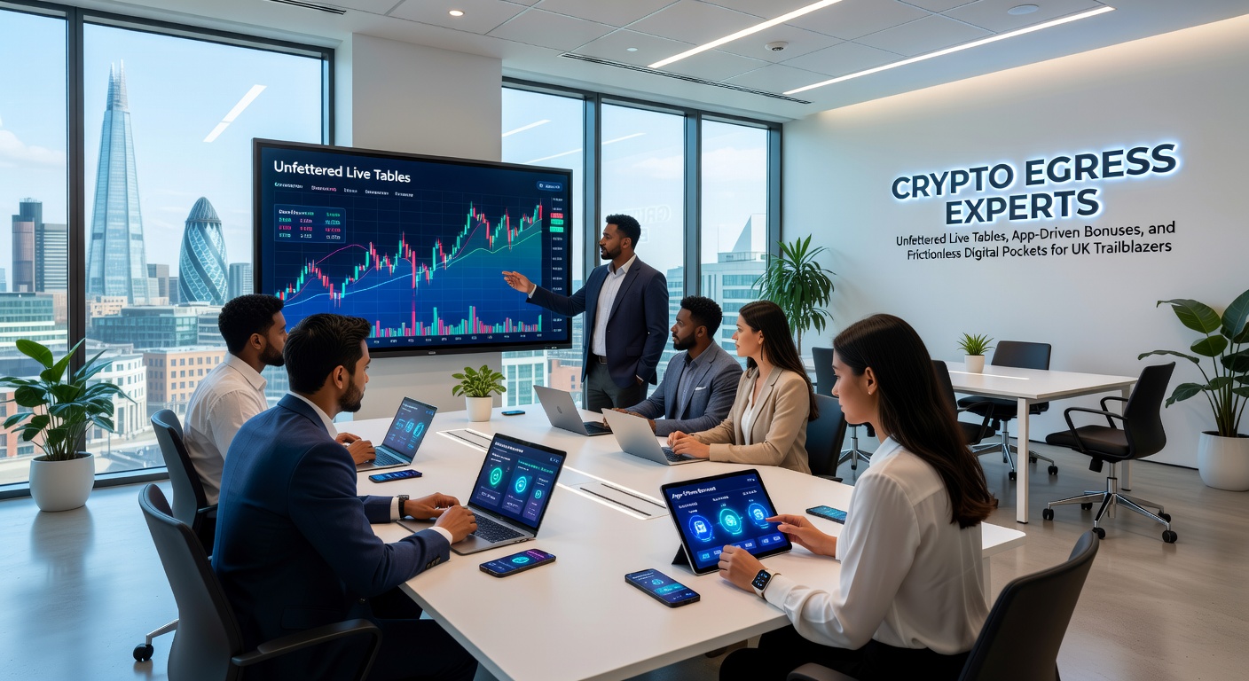 Dynamic visualization of crypto transactions flowing seamlessly from live gaming tables to digital wallets, highlighting speed and security for UK users