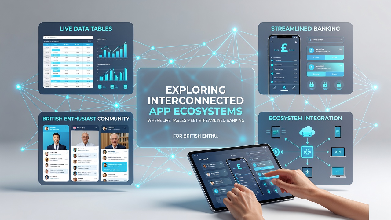 Diagram displaying app ecosystem connections between live dealer interfaces, banking dashboards, and layered bonus tracking systems
