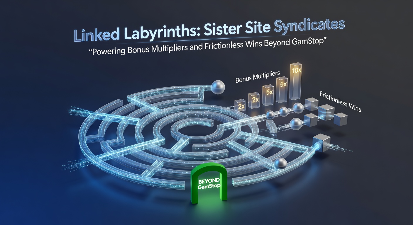 Visual representation of interconnected casino sister sites forming a complex web, highlighting bonus flows and payout streams