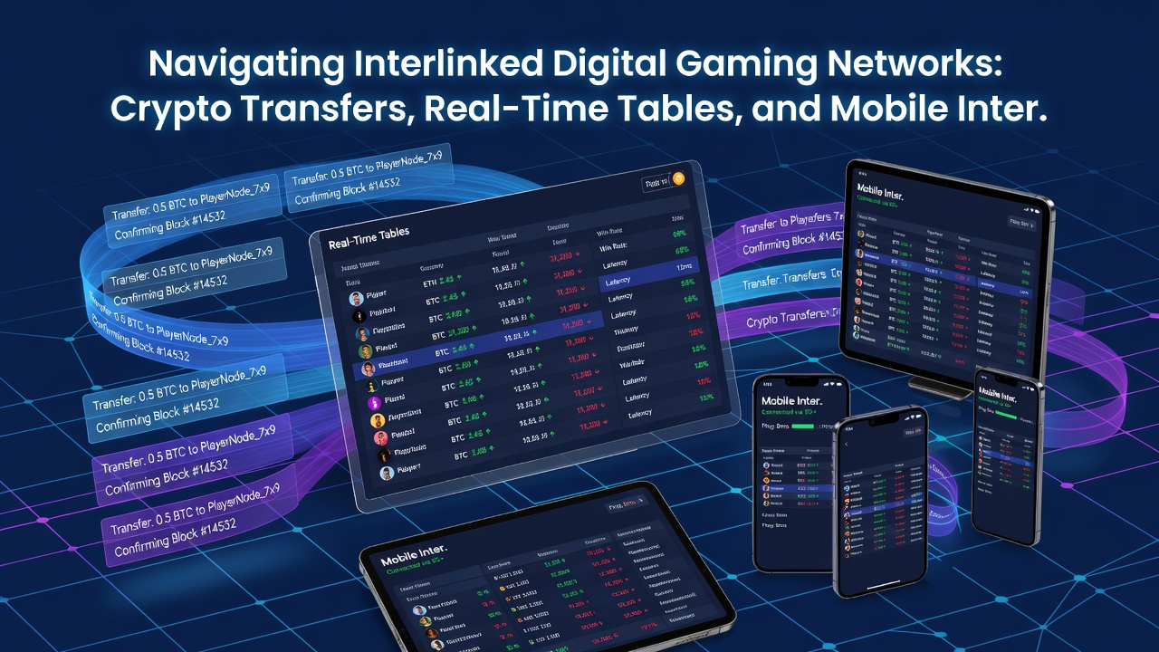 Mobile interface examples for real-time gaming tables and crypto wallet integrations