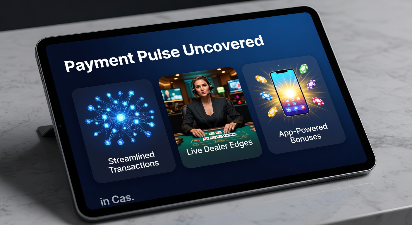 Mobile app screen displaying live dealer game alongside bonus notifications and quick payment options