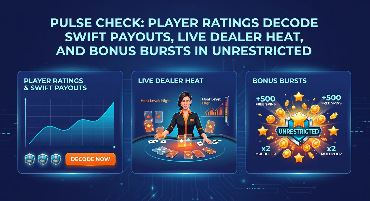 Dynamic chart of player ratings highlighting peak payout speeds and live dealer engagement in unrestricted casino environments